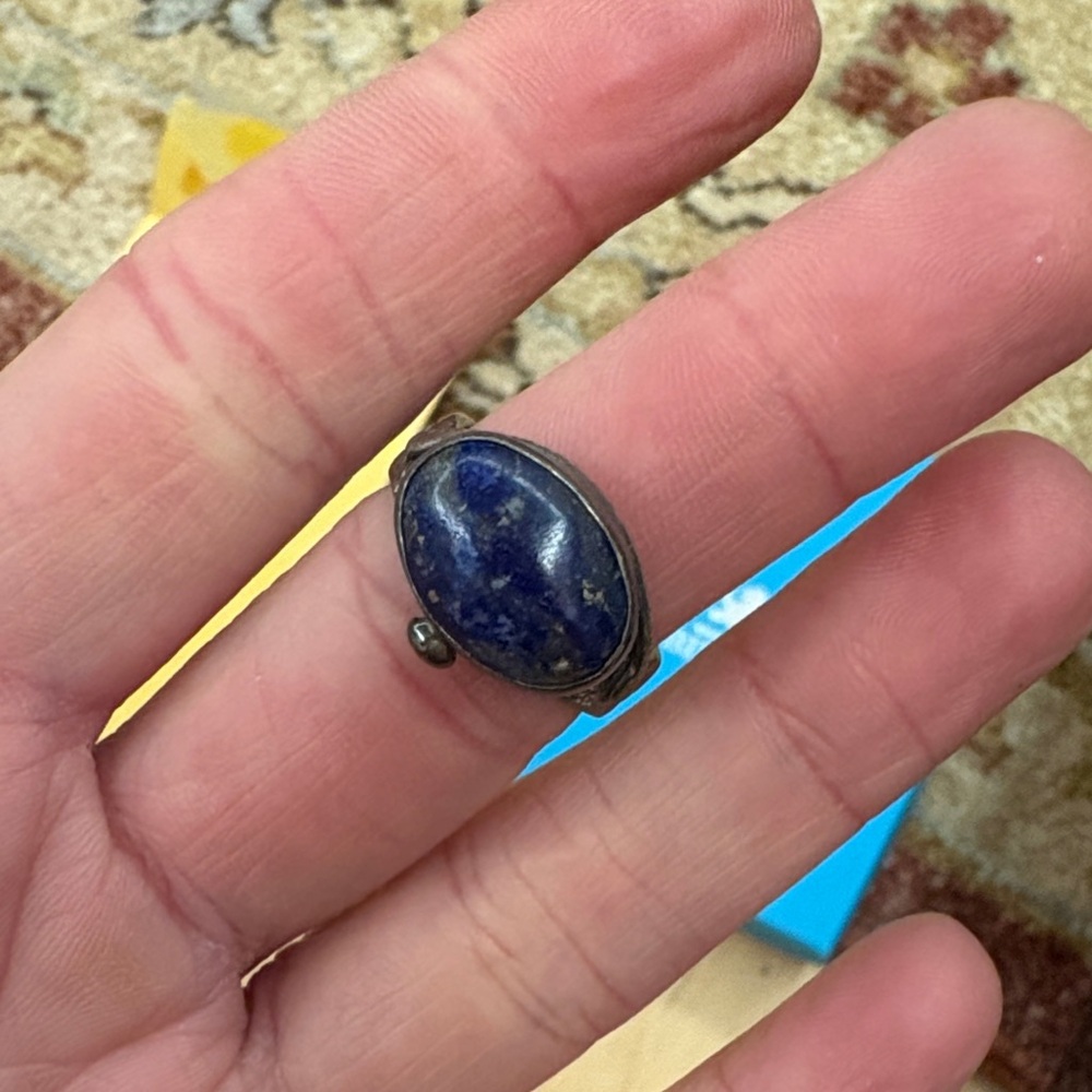 Vintage Lapis Lazuli with Silver Ring